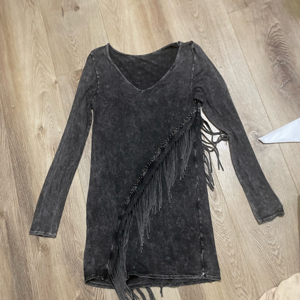 Fun fringed western mini